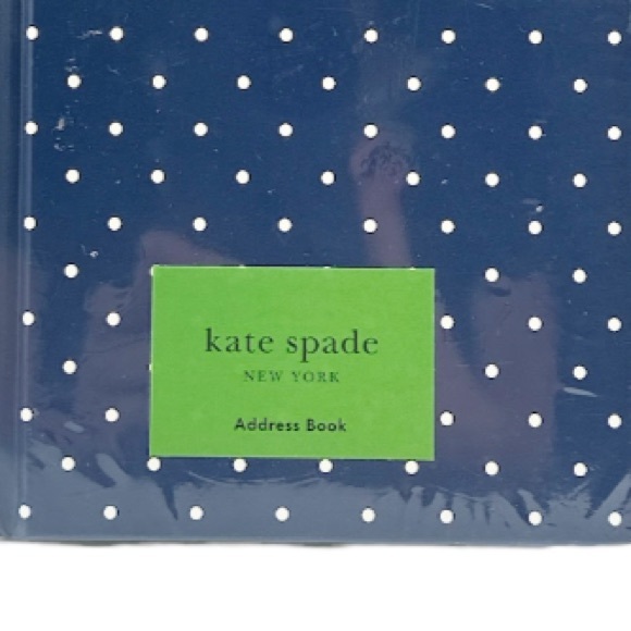 NEW ♠️ Kate Spade ♠️ OCCASSIONS AND CONTACTS ADDRESS BOOK Larabee Dot Navy - Picture 3 of 4